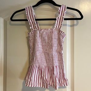 Hollister, red and white striped tank top, Size XS!